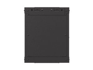 Комуникационен шкаф Lanberg rack cabinet 10" wall-mount 6U/300x300 (flat pack) with glass door black