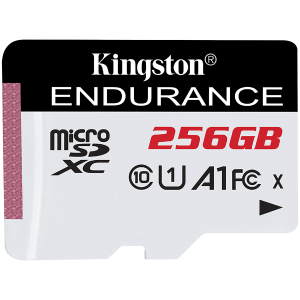 Kingston 256GB microSDXC Endurance 95R/45W C10 A1 UHS-I Card Only