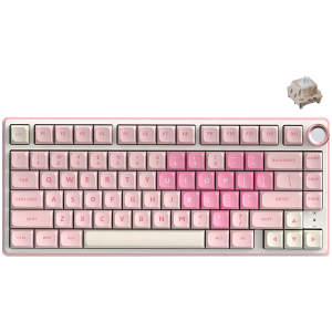 ROYAL KLUDGE R75 Pink Melody Gaming Keyboard Cream switch