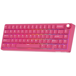 ROYAL KLUDGE R65 Berry Red Gaming Keyboard Cream Switch