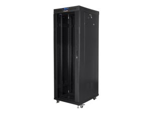 Комуникационен шкаф Lanberg rack cabinet 19" free-standing 37U/600x800 (flat pack) with glass door lcd black v2