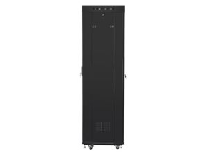 Комуникационен шкаф Lanberg rack cabinet 19" free-standing 42U/600x600 (flat pack) with mesh door lcd black v2