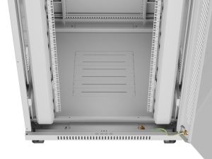 Комуникационен шкаф Lanberg rack cabinet 19" free-standing 42U/800x1000 (flat pack) with glass door lcd grey v2