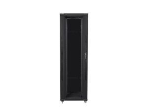 Комуникационен шкаф Lanberg rack cabinet 19" free-standing 42U/800x1200 (flat pack) black