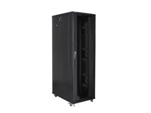 Комуникационен шкаф Lanberg rack cabinet 19" free-standing 42U/800x1200 (flat pack) black