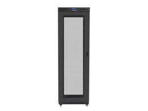 Комуникационен шкаф Lanberg rack cabinet 19" free-standing 47U/800x1000 (flat pack) with mesh door lcd black v2