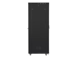 Комуникационен шкаф Lanberg rack cabinet 19" free-standing 47U/800x1000 (flat pack) with mesh door lcd black v2