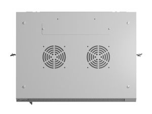 Комуникационен шкаф Lanberg rack cabinet 19" wall-mount 12U/600x450 with perforated door grey (flat pack)