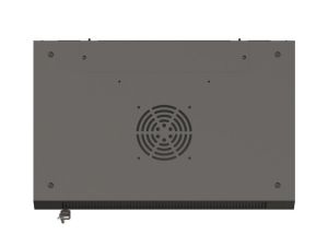 Комуникационен шкаф Lanberg rack cabinet 19" wall-mount 4U/540x350 (flat pack) with glass door black