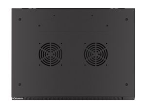 Комуникационен шкаф Lanberg rack cabinet 19" wall-mount 4U/600x450 with perforated door black (flat pack)