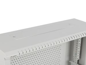 Комуникационен шкаф Lanberg rack cabinet 19" wall-mount 4U+3u/540x200 low-profile grey (assembled)