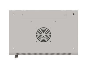 Комуникационен шкаф Lanberg rack cabinet 19" wall-mount 6U/540x350 (flat pack) with glass door grey