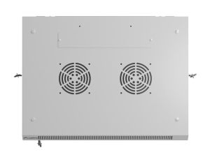 Комуникационен шкаф Lanberg rack cabinet 19" wall-mount 6U/600x450 with perforated door grey (flat pack)