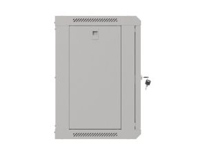 Комуникационен шкаф Lanberg rack cabinet 19" wall-mount 9U/540x350 (flat pack) with glass door grey