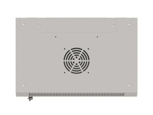Комуникационен шкаф Lanberg rack cabinet 19" wall-mount 9U/540x350 (flat pack) with glass door grey