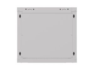 Комуникационен шкаф Lanberg rack cabinet 19" wall-mount 9U/540x350 (flat pack) with glass door grey