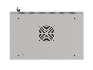 Комуникационен шкаф Lanberg rack cabinet 19" wall-mount 9U/540x350 (flat pack) with glass door grey