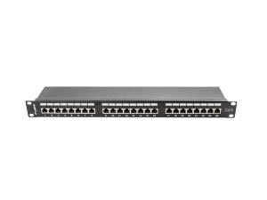 Пач панел Lanberg patch panel 24 port 1U CAT.6 shielded, black
