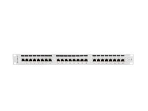 Пач панел Lanberg patch panel 24 port 1U CAT.6 shielded, grey