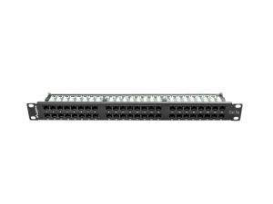 Пач панел Lanberg patch panel 48 port 1U CAT.5E, black