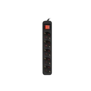 Разклонител Lanberg power strip 1.5m, 5 sockets, french with circuit breaker quality-grade copper cable, black