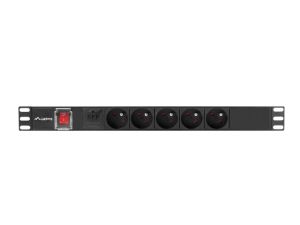 Разклонител Lanberg power distribution unit (pdu) 19" 1U 16a 2m 5x french outlets black