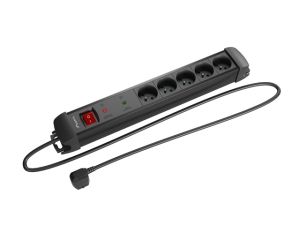 Разклонител Lanberg surge protector sp1 1.5m 5x french outlets black