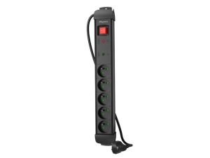 Разклонител Lanberg surge protector sp1 1.5m 5x french outlets black