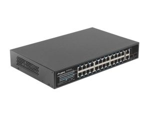 Комутатор Lanberg switch 24x 100mb poe+/2x combo rack 19" gigabit ethernet 360w v2