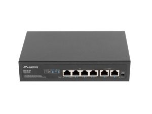 Комутатор Lanberg switch 4x 100mb poe+/2x 100mb unmanaged rack 10"/19" fast ethernet 60w