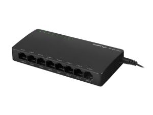 Комутатор Lanberg switch dsp2-1008-12v 8x 1GB/s unmanaged gigabit ethernet desktop 12v