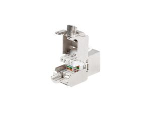Конектор Lanberg keystone module toolless rj45 CAT.7 ftp 180°