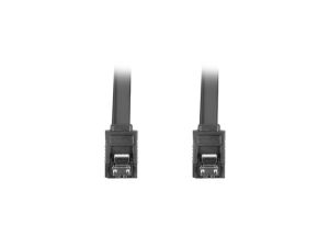 Кабел Lanberg SATA DATA III (6GB/S) F/F cable 30cm metal clips, black