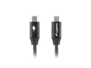 Кабел Lanberg USB-C M/M 2.0 cable 1.8m Quick Charge 4.0, black