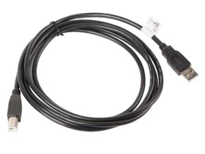 Кабел Lanberg USB-A (M) -> USB-B (M) 2.0 cable 1.8m, black