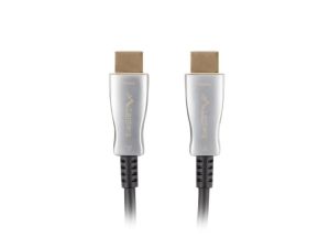 Кабел Lanberg HDMI M/M v2.0 cable 10m optical black aoc