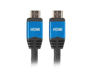 Кабел Lanberg HDMI M/M V2.0 cable 3m CU, black premium