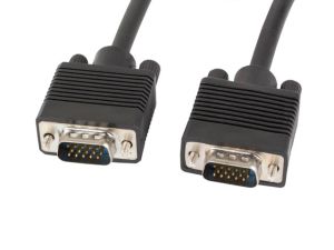 Кабел Lanberg VGA M/M cable 3m dual-shielded, 2x ferrite, black