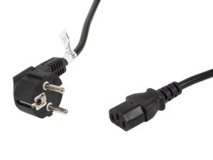 Кабел Lanberg CEE 7/7 -> IEC 320 C13 power cord 5m VDE, black
