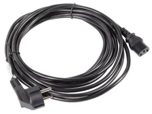 Кабел Lanberg CEE 7/7 -> IEC 320 C13 power cord 5m VDE, black