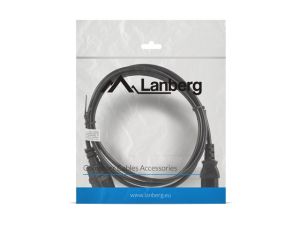 Кабел Lanberg extension power supply cable IEC 320 C13 ->  C14 1.8m, black