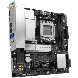 ASROCK MB B850M Rock WiFi 7, AM5, 2x DDR5, 1x PCIe 5.0 x16, 1x PCIe 3.0x16, 1x Blazing M.2, 1x Hyper M.2, 4x SATA3, RAID 0, 1, 10, 7.1 CH HD Audio, 1x HDMI, 6x USB 3.2, 5x USB 2.0, 1x USB-C, 2.5G LAN, 2x Wi-Fi 6E, BT, 1x HDMI, 1x DP, mATX