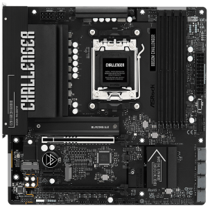 ASROCK MB B850M Challenger, AM5, 4x DDR5, 1x PCIe 5.0 x16, 1x PCIe 4.0x1, 1x PCIe 4.0x16, 1x Blazing M.2, 1x Hyper M.2, 4x SATA3, RAID 0, 1, 10, 7.1 CH HD Audio, 1x HDMI, 9x USB 3.2, 5x USB 2.0, 1x USB-C, 2.5G LAN, 1x HDMI, mATX