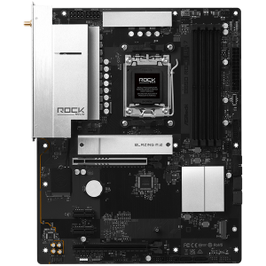 ASROCK MB Desktop B850 Rock WiFi 7, AM5, 4x DDR5, 1x PCIe 5.0 x16, 1x PCIe 4.0 x16, 1x Blazing M.2, 1x Hyper M.2, 4x SATA3, RAID 0, 1, 10, 7.1 CH HD Audio, 1x HDMI, 8x USB 3.2, 8x USB 2.0, 2x USB-C, 2.5G LAN, 2x Wi-Fi 7, BT, 1x HDMI, 1x SPDIF, ATX