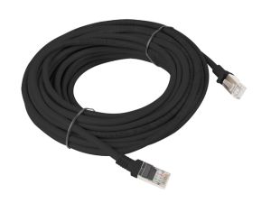Кабел Lanberg patch cord CAT.5E 10m, black