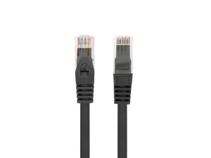 Кабел Lanberg patchcord CAT.6 utp lszh cu 0.25m black fluke passed