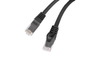 Кабел Lanberg patchcord CAT.6 utp lszh cu 1m black fluke passed