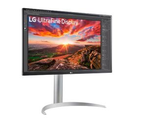 Монитор LG 27UP850K-W, 27" UltraFine UHD, IPS 4K , 5ms, 1200:1, 400cd/m2, 3840 x 2160, DCI-P3 95%, HDR 400, HDMI, USB-C, PD- 96 W, DisplayPort, Reader mode, Dynamic Action Sync, Tilt, Height (Range), Swivel, Speacers 2x5W, LG Switch, Black