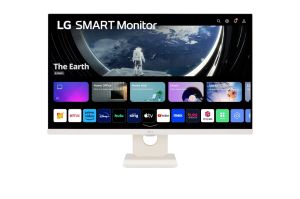 Монитор LG 27SR50F-W, 27" IPS Smart webOS23, Anti-Glare, 5ms, 1000:1, 250cd/m, FHD 1920x1080, HDR 10, HDMI, USB, Wi-Fi B/in, Reader Mode, Speakers 5W x 2, Tilt, White