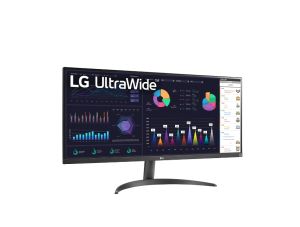 Монитор LG 34WQ500-B, 34" UltraWide AG, IPS Panel, 5ms, 1ms MBR, 1000:1, 400 cd/m2, 21:9, 2560x1080, 100 Hz, HDR 10, sRGB over 99% , AMD FreeSync, 100Hz, HDMI, Tilt, Height Adjustable, Reader Mode, Headphone Out, Black